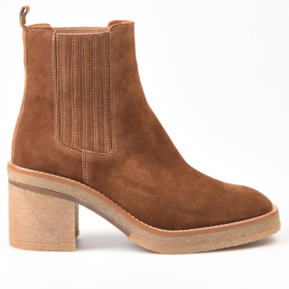 Botines para mujer de piel fabricados en España Alpe Tacón Elásticos 52391101 Cuero