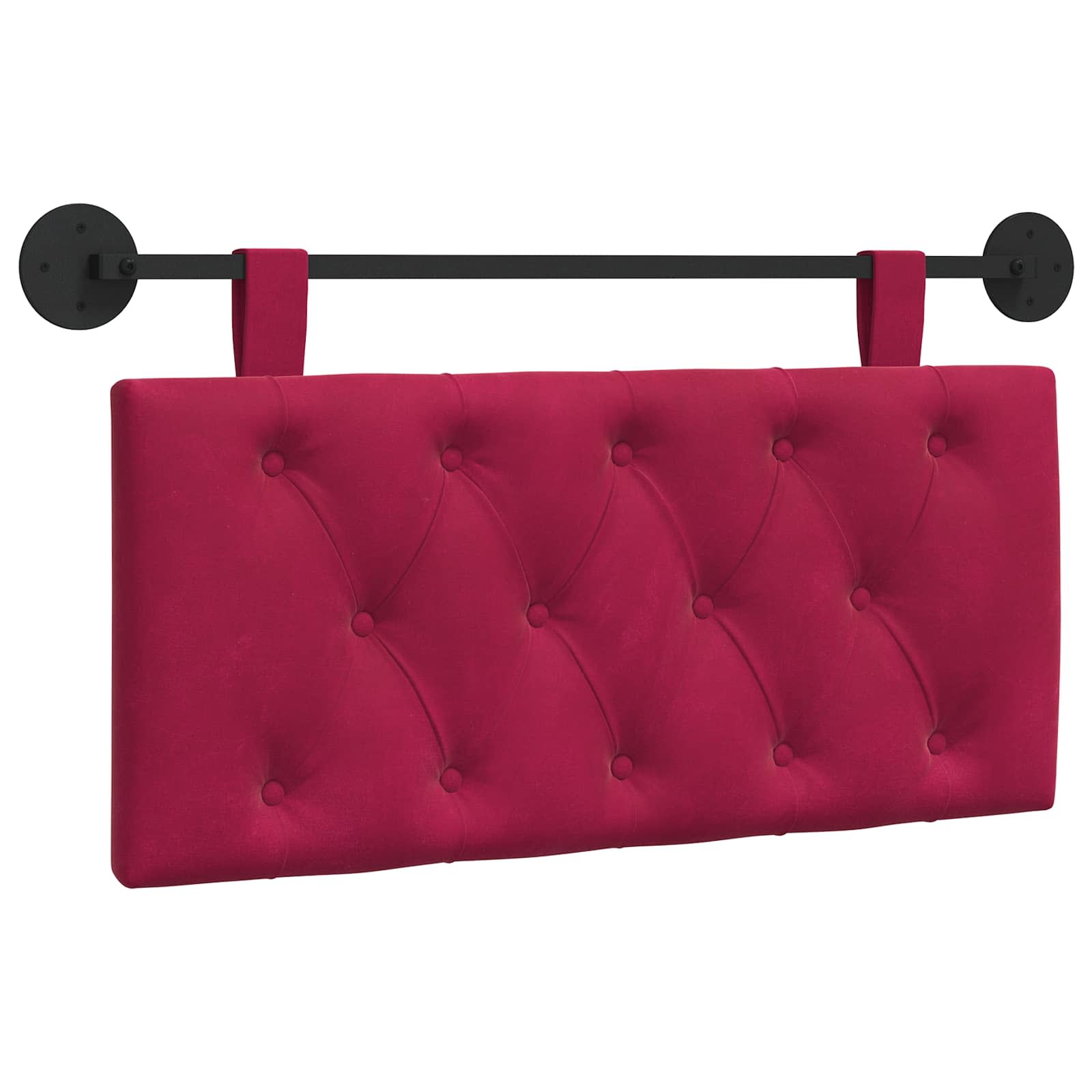 vidaXL Cabecero colgante Terciopelo 100 x 55 x 7 cm Multicolor