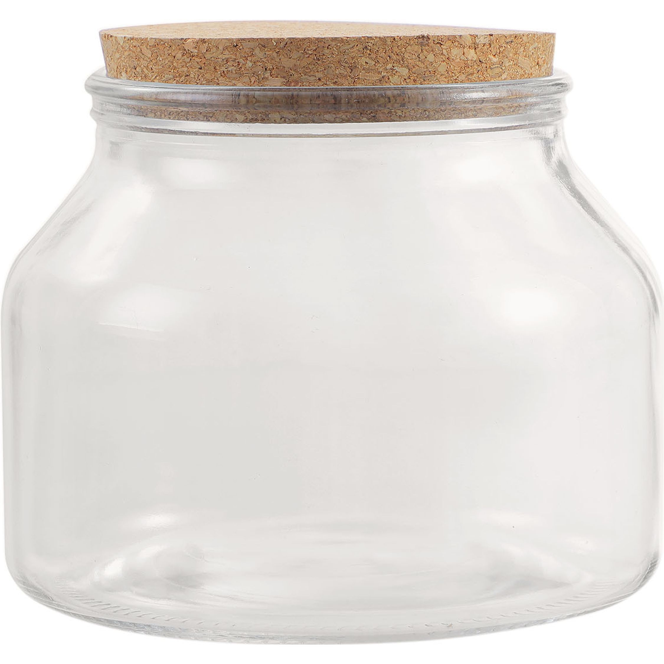 LA MEDITERRANEA - TARRO VIDRIO TAPÓN CORCHO 1600ML  - Tarro Hermético Duradero y Versátil - Tarro Hermético para Almacenamiento Eficiente - Tarro Hermético Práctico y Funcional - Tarro Hermético de Calidad Premium - Tarro Hermético para Alimentos
