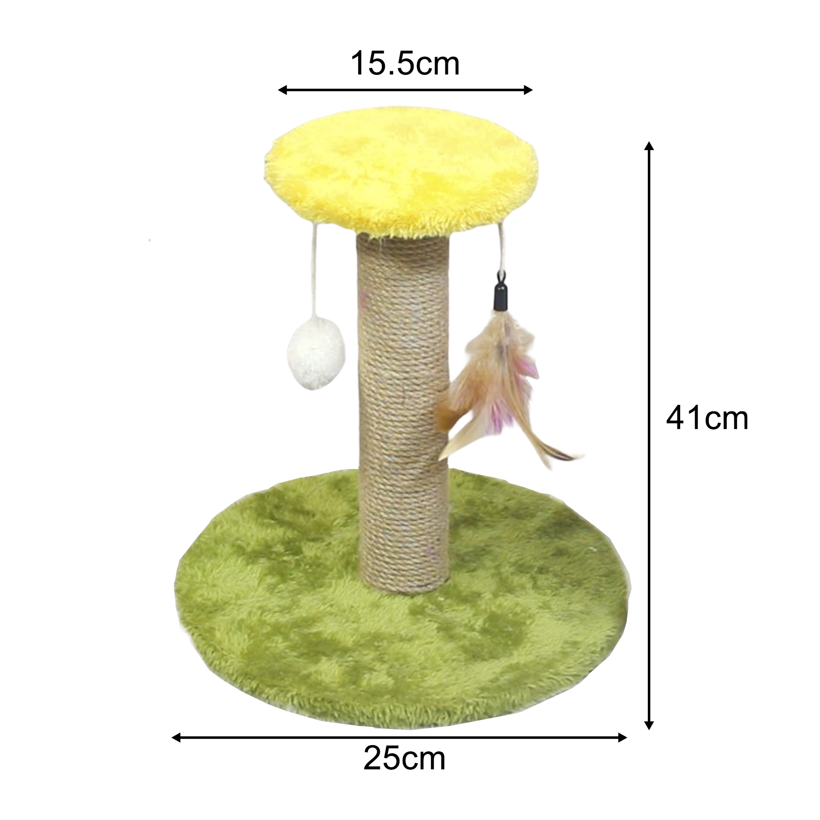 TK Postrero De Gato Para Masticar Y Escalar Con Cordón De Sisal Juguete Interactivo Para Gatos Pequeños Y Gatitos En Interiores