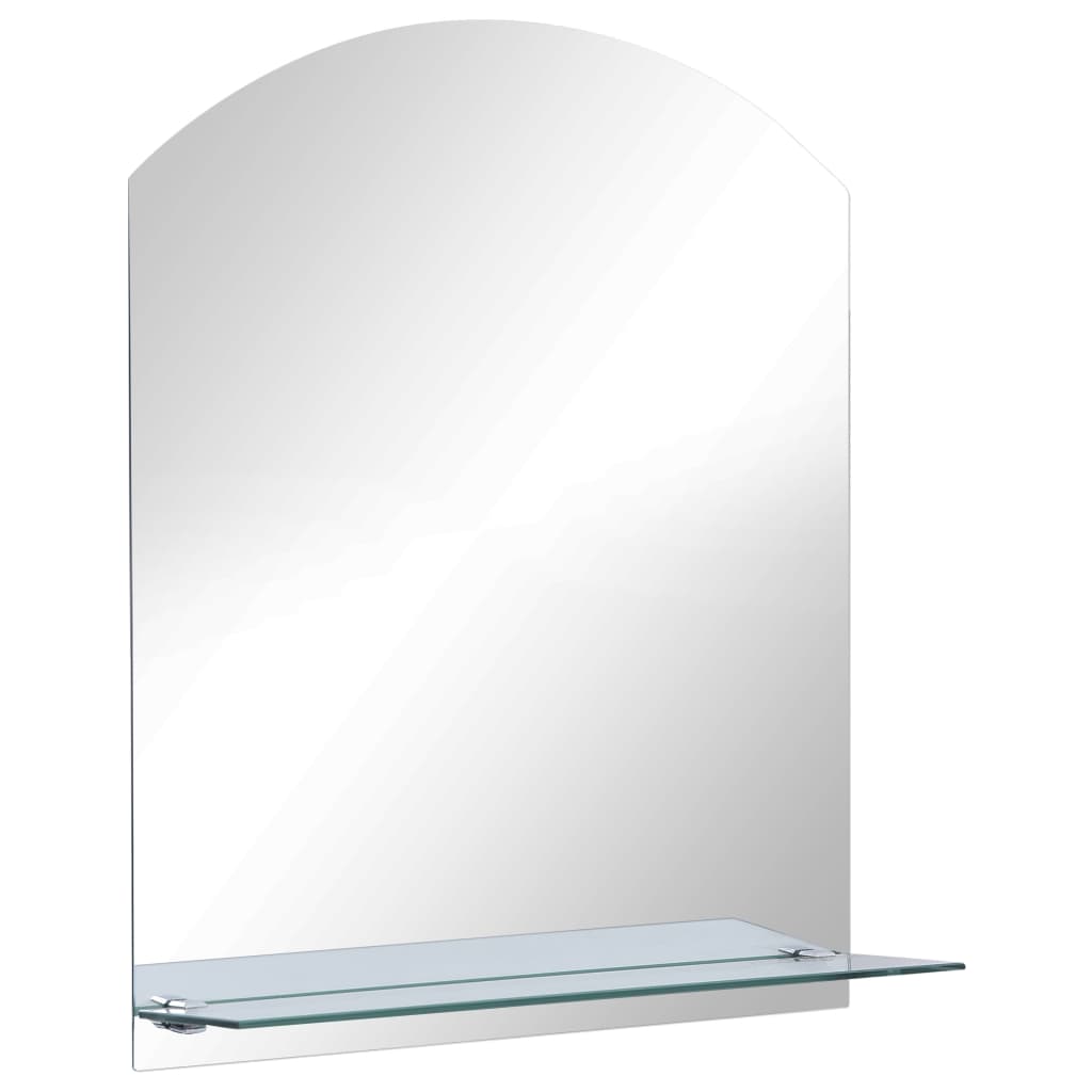 vidaXL Espejo de Pared con Estante de Vidrio Templado para Maquillaje Dimensiones 20 x 40 cm,  30 x 50 cm,  40 x 60 cm y mas