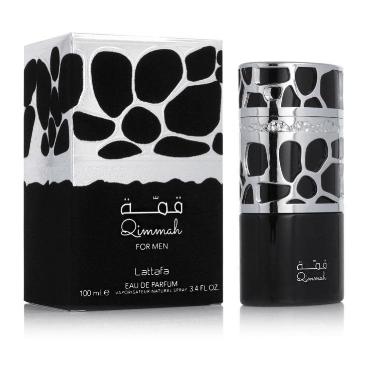 Qimmah Lattafa hombre 100 ml - Lattafa Eau de parfum Lattafa Perfume hombre cedro especiado Hombre oud pachulí salvia vetiver