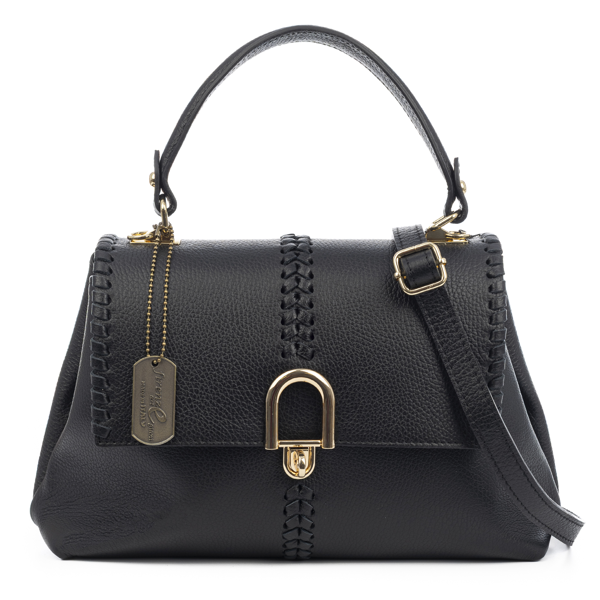 Basiglio Bolso de mano Mujer. Piel auténtica Dollaro