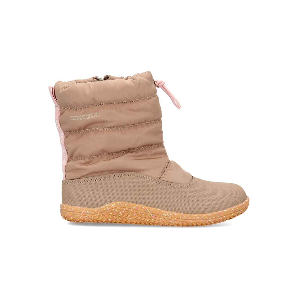 Gioseppo - Botas barefoot acolchadas cálidas estilo après ski con collarín ajustable para niña