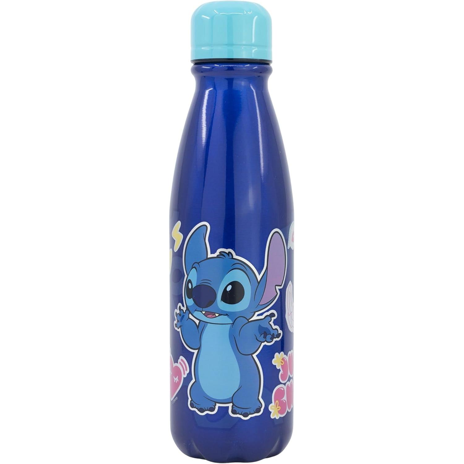 BOTELLA ALUMINIO INFANTIL 600 ML STITCH PALMS