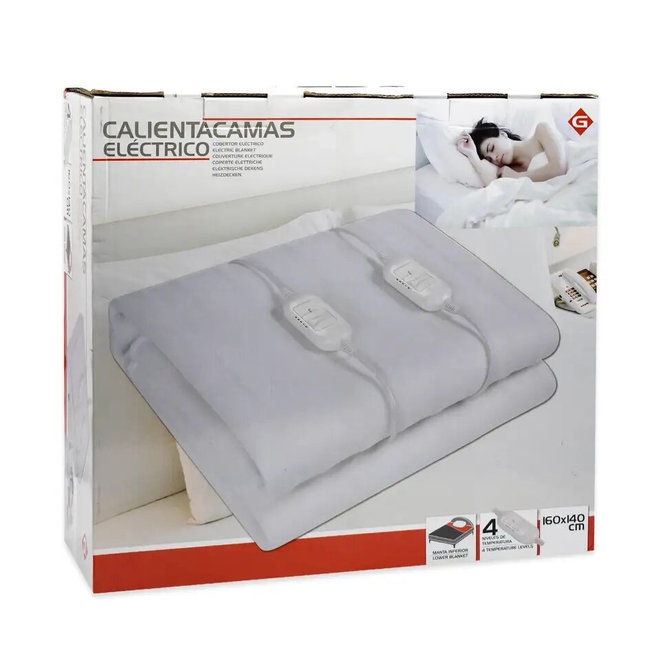 Calienta Camas Electrico Doble 160 x 140cm 2x60w , Calienta Camas Electrico 150 x 80cm 60w, Manta electrica, Manta Termica, Mantas Electricas, Manta Electrica, para Invierno en la cama caliente, favorece un buen Descanso
