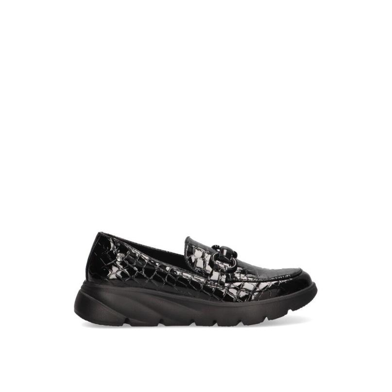 Zapato Cómodas Etika - Mujer - Suela Plana - Modelo 61103 - Color Negro