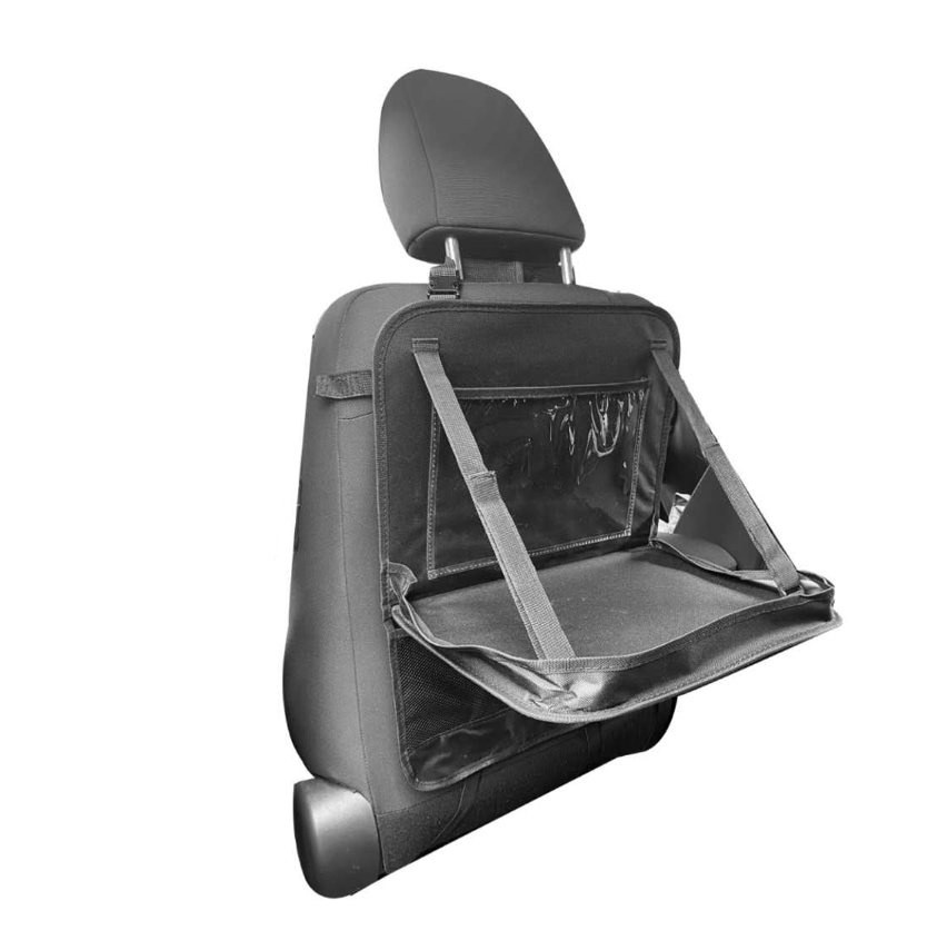 🥇ENERFERO-Bolsa Organizadora para Asiento de Coche con Bandejita,Múltiples Bolsillos, Fácil de Instalar y Óptimo Espacio de Almacenamiento