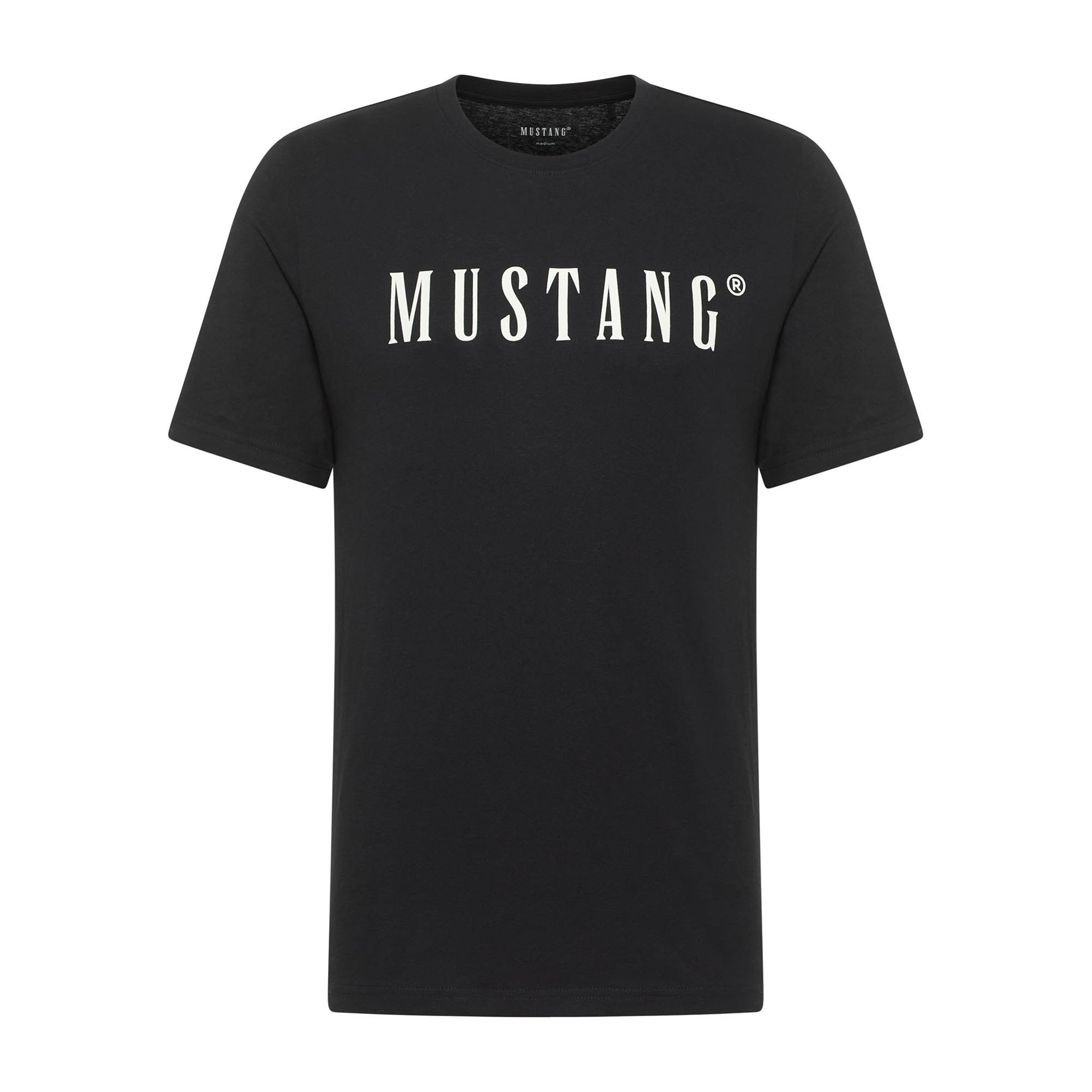 MUSTANG camiseta para hombre - Austin, logotipo grande, algodón, Single Jersey Style Austin