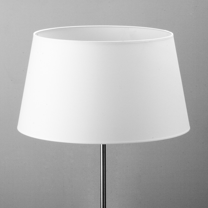 Pantalla conica 60x52x32 algodon blanco, de algodón, color blanco, 60x52x32 cm Fijalo