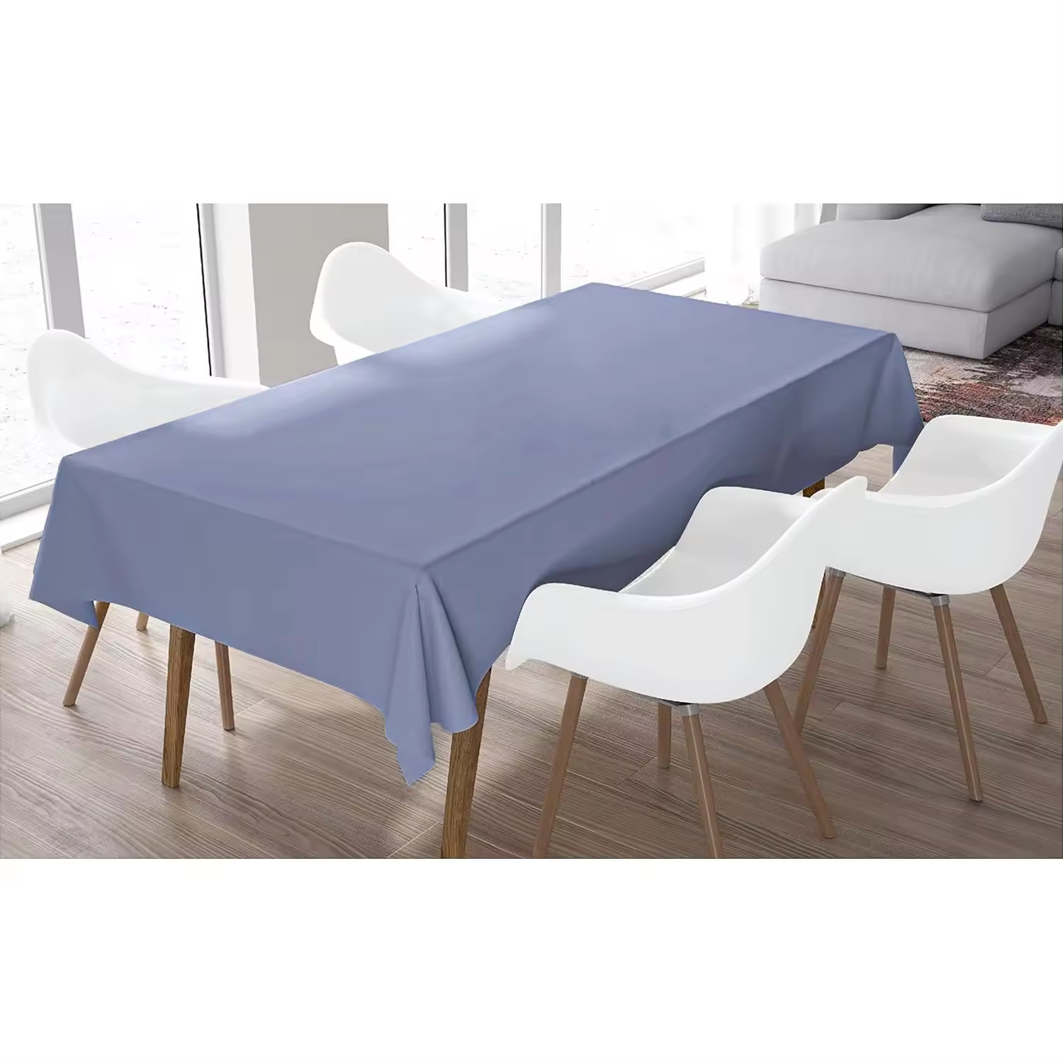 Mantel de Mesa Antimanchas Liso, Manteles Impermeable Poliéster, Mantel Tejido Tela, Elegante para Ocasiones de Mesa Jardín, Comedor y Cocina Repelente al Agua
