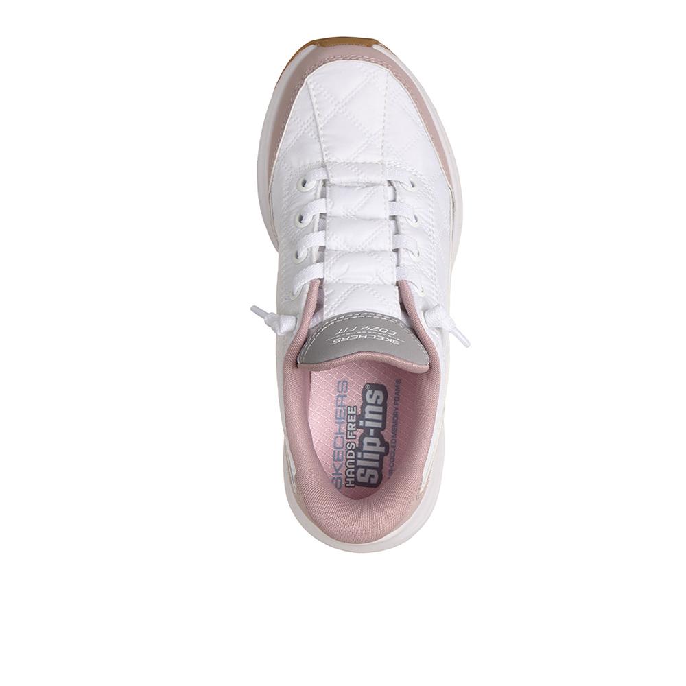 Skechers Zapatillas Contour Foam en color Blanco de Niña modelo 303949L_WLV con plataforma de 3,5cm y cordones 89758