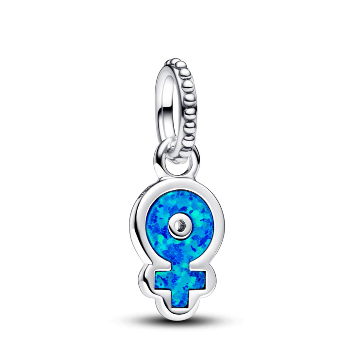 Pandora Charm Colgante en plata de ley Opalescente Mujer Poderosa 793181C01 , para Mujer