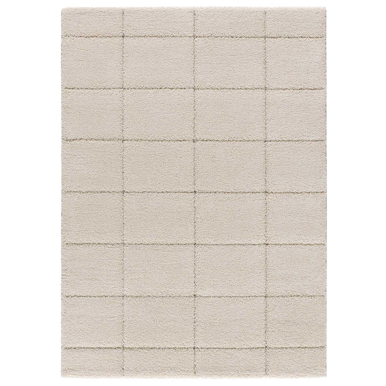 Alfombra interior shaggy en Blanco - MOLIER 8787 | 60x120, 80x150, 133x190, 160x230 cm