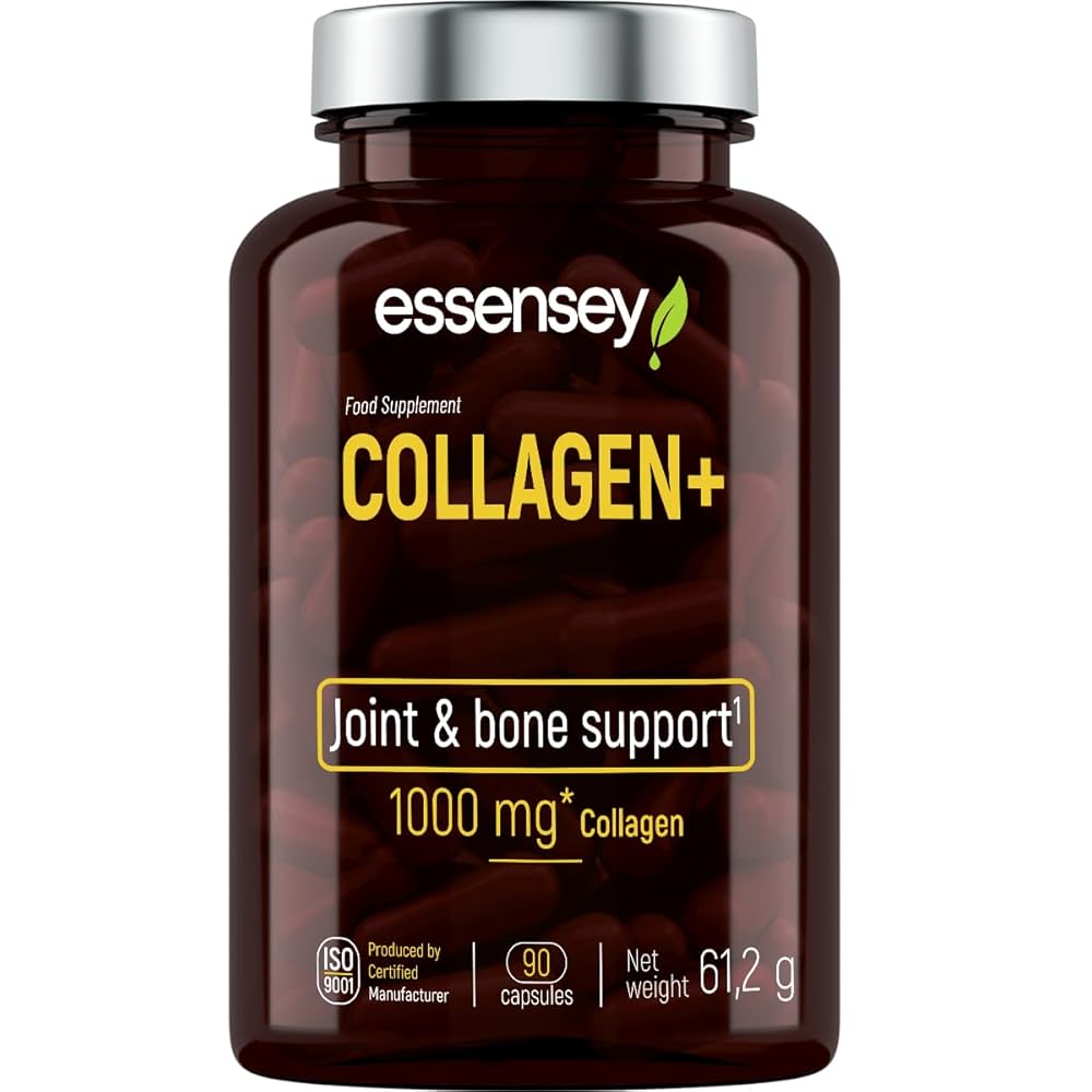 Colágeno Marino + Ácido Hialurónico Essensey – 90 Cápsulas | Piel, Articulaciones y Cabello Saludables