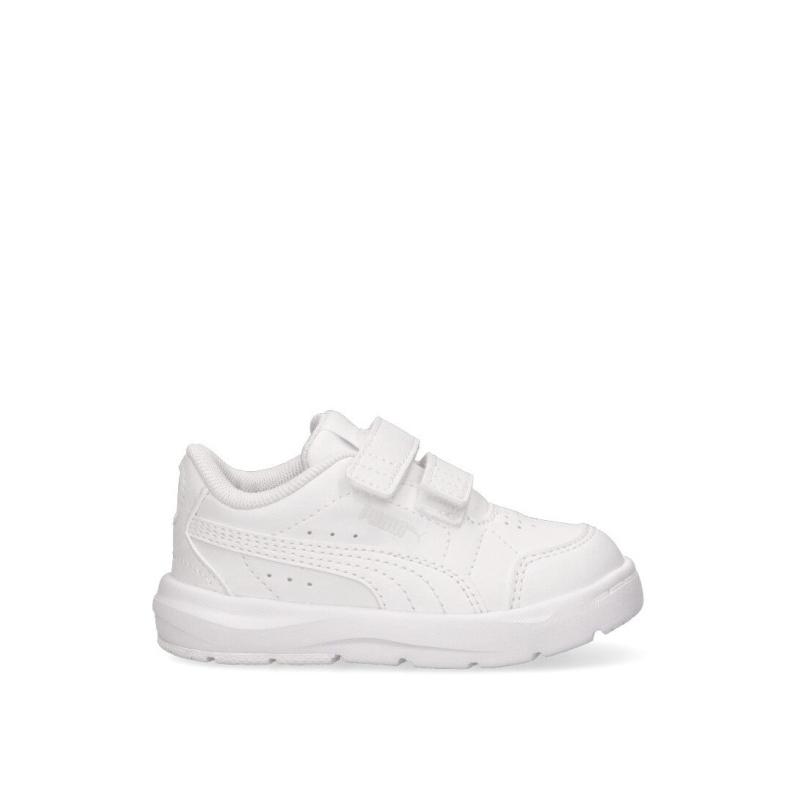 Zapatillas Casual Puma Pristis - Niña - Suela Plana - Modelo 389146 - Color Blanco