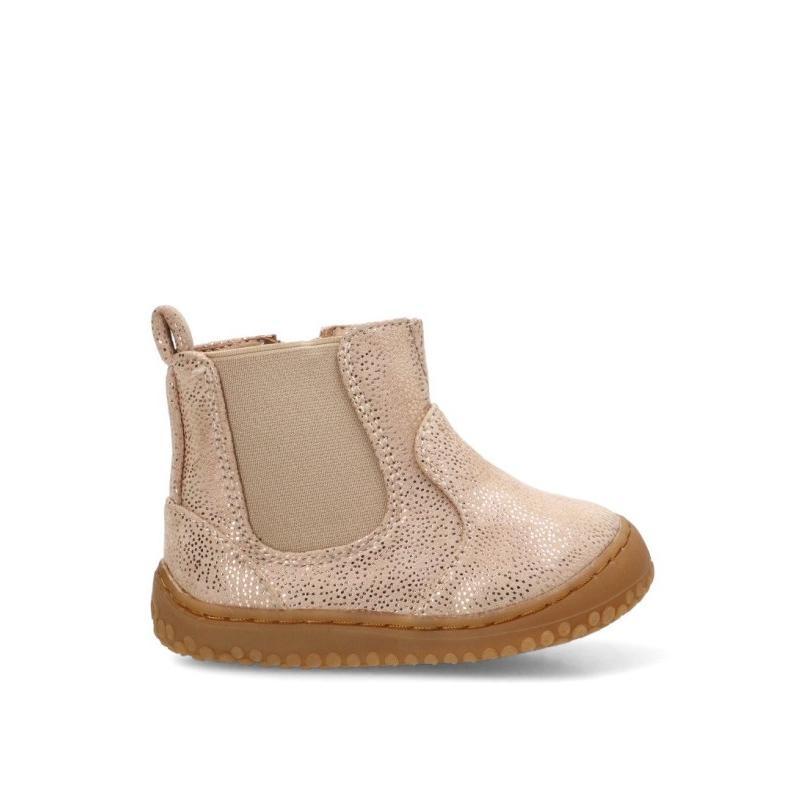 Botin Etika - Niña - Suela Plana - Modelo 110586 - Color Taupe