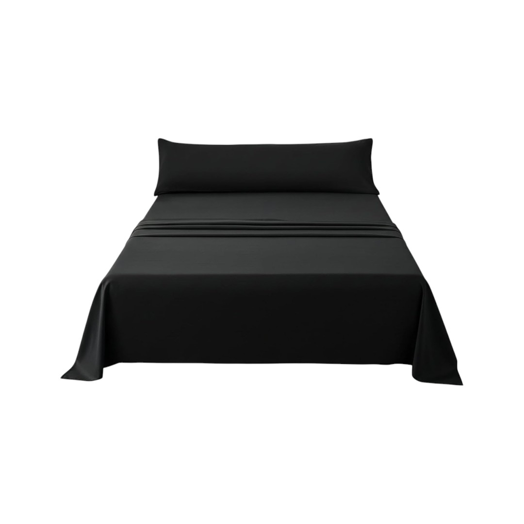 Juego de Sábanas para Cama 90/105/135/150/180cm Lisa, 3 Piezas, Sábana Bajera, Sábana Encimera y 1 Funda de Almohada, Suave y Fresca, Fácil de Lavar