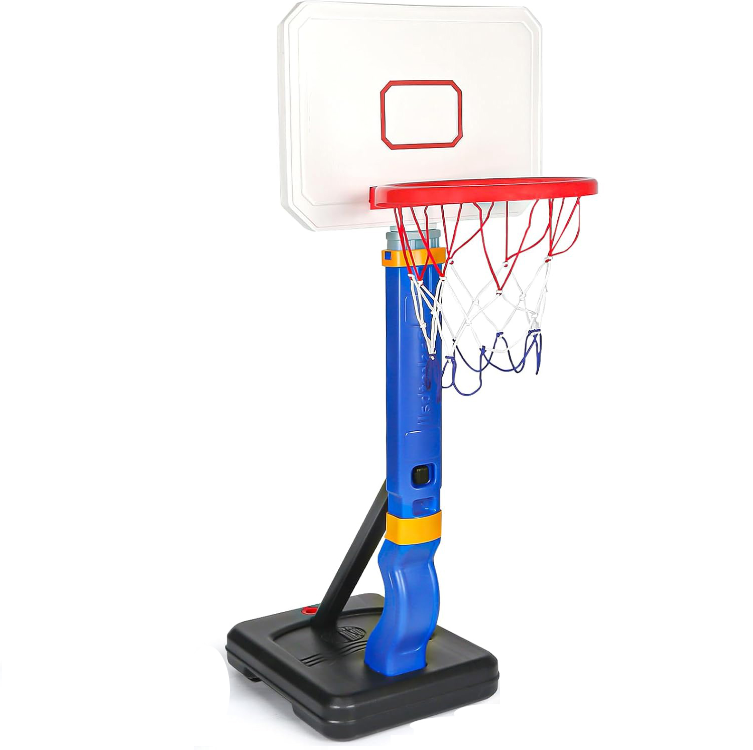 Canasta de Baloncesto 4 Balones Infantil Ajustable – Juego Completo con 4 Mini Pelotas, Bomba y Red Resistente – Altura Regulable 3-8 Años – Estable, Segura y Fácil de Montar – Para Interior, Jardín o Piscina