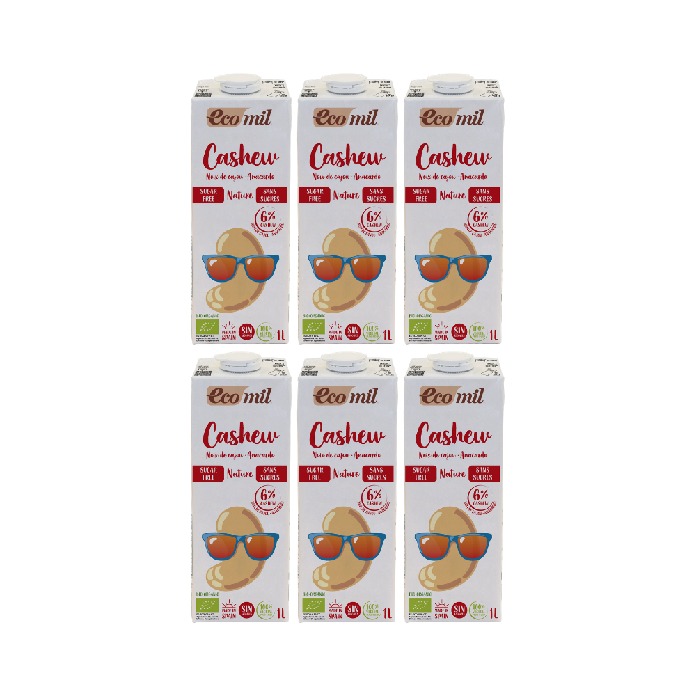 Pack 6x Bebida de Anacardo Bio Nature 1l Ecomil