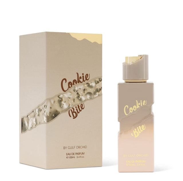 Perfume árabe de mujer Cookie Bite Gulf Orchid 100ml,Fragancia femenina dulce, avainillada, caramelo Perfume oriental de mujer NOVEDAD