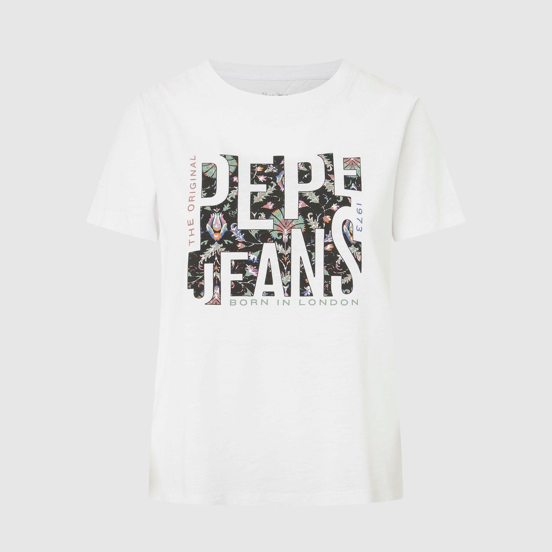 Pepe Jeans Camiseta Gloria regular fit de cuello redondo PL505964-800 , para Mujer