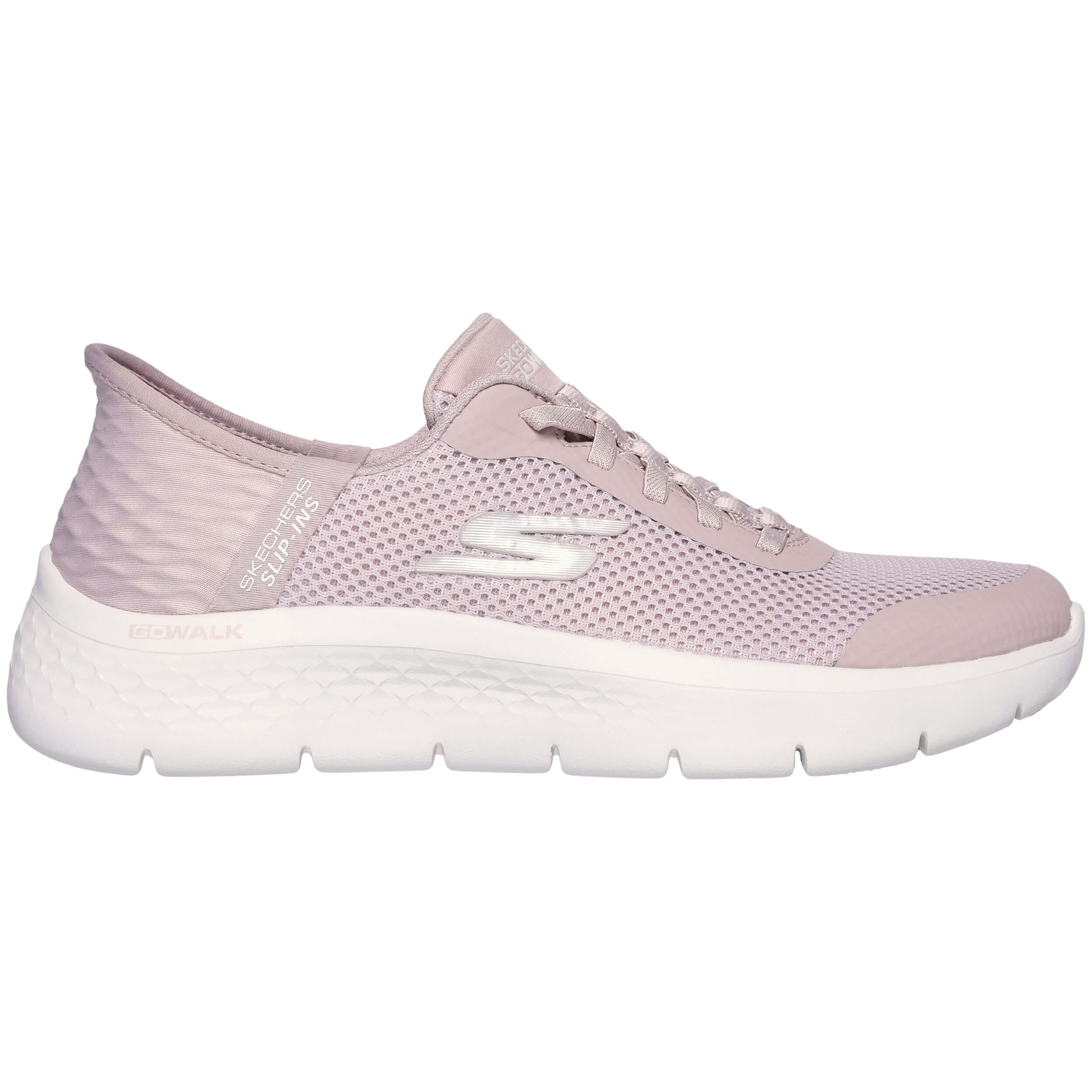 Calzado Skechers modelo Go Walk Flex - Grand Entry en color Rosa