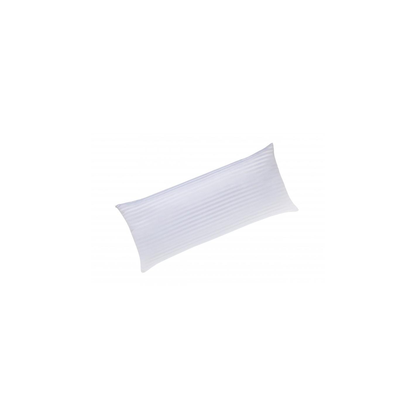 Todocama - Almohada Tacto Pluma de Fibra Siliconada con funda tejido Cutí Firmeza ajustable.
