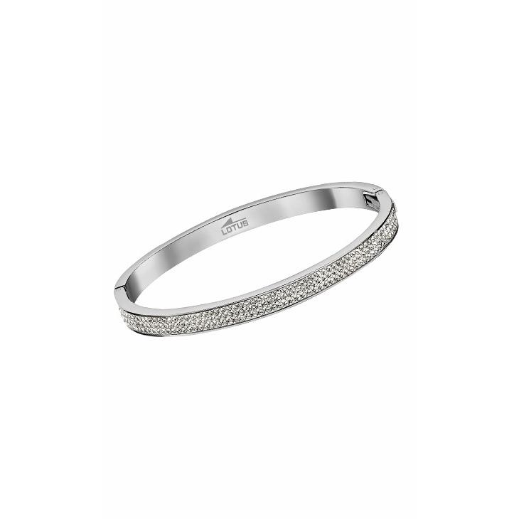 Pulsera Lotus Style Mujer Acero y Circonitas LS1903-2/1