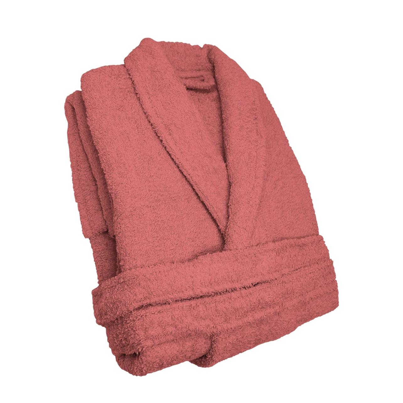Albornoz de baño de Algodón cardado sin capucha. 100% Algodón premium Densidad 380gr. Disponible en varios colores. Tejido ultra suave y absorbente. Tamaños  M, L, XL y XXL