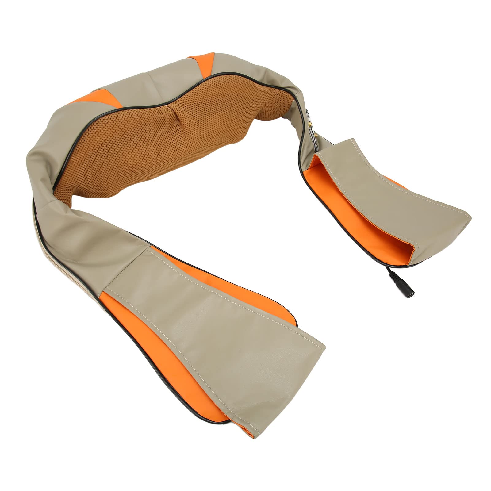 Masajeador de cuello y espalda, Almohada de Masaje Relajante con función de Calor y rotación de 360°, Shiatsu para Hombros y Espalda, Incluye cinturón de extensión, Masaje para el Cuello