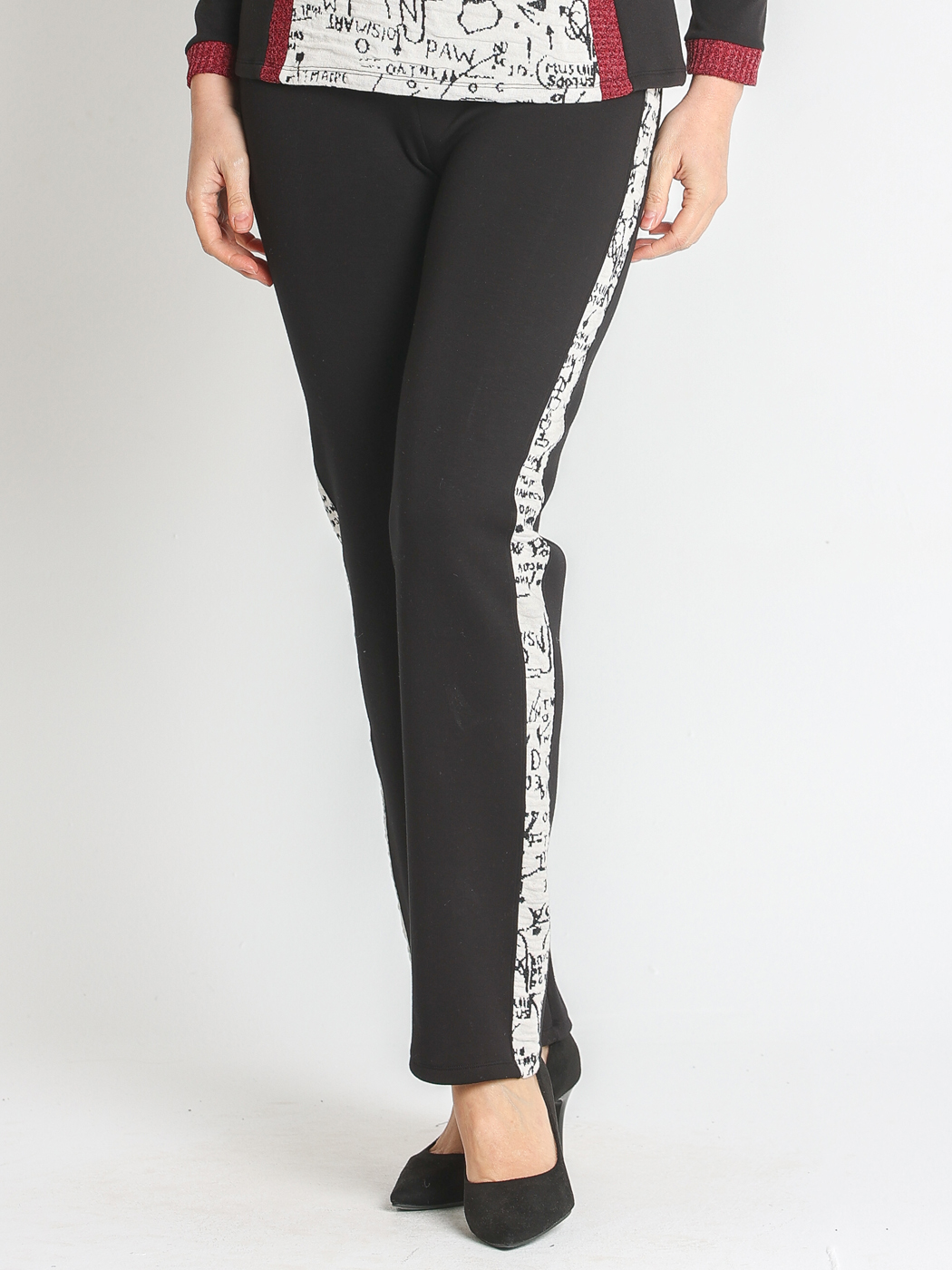 372020L PANTALON PUNTO NEOPRENO CON PIEZA COSTADO