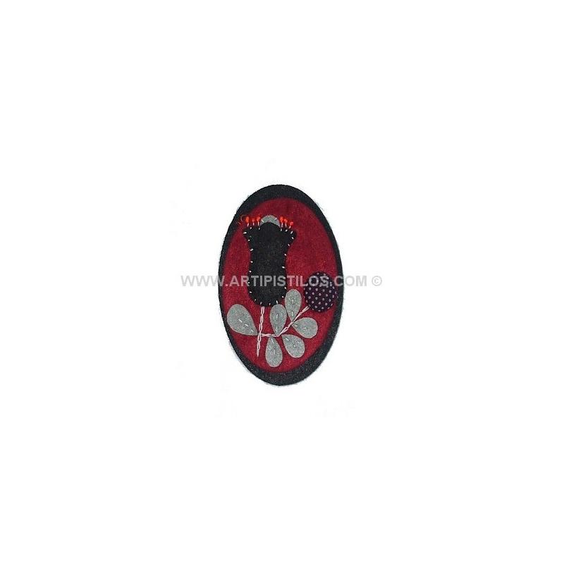 BROCHE FIELTRO CAMAFEO FLOR