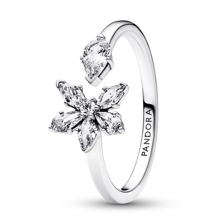 Pandora Anillo abierto Herbario Brillante 192611C01 , para Mujer