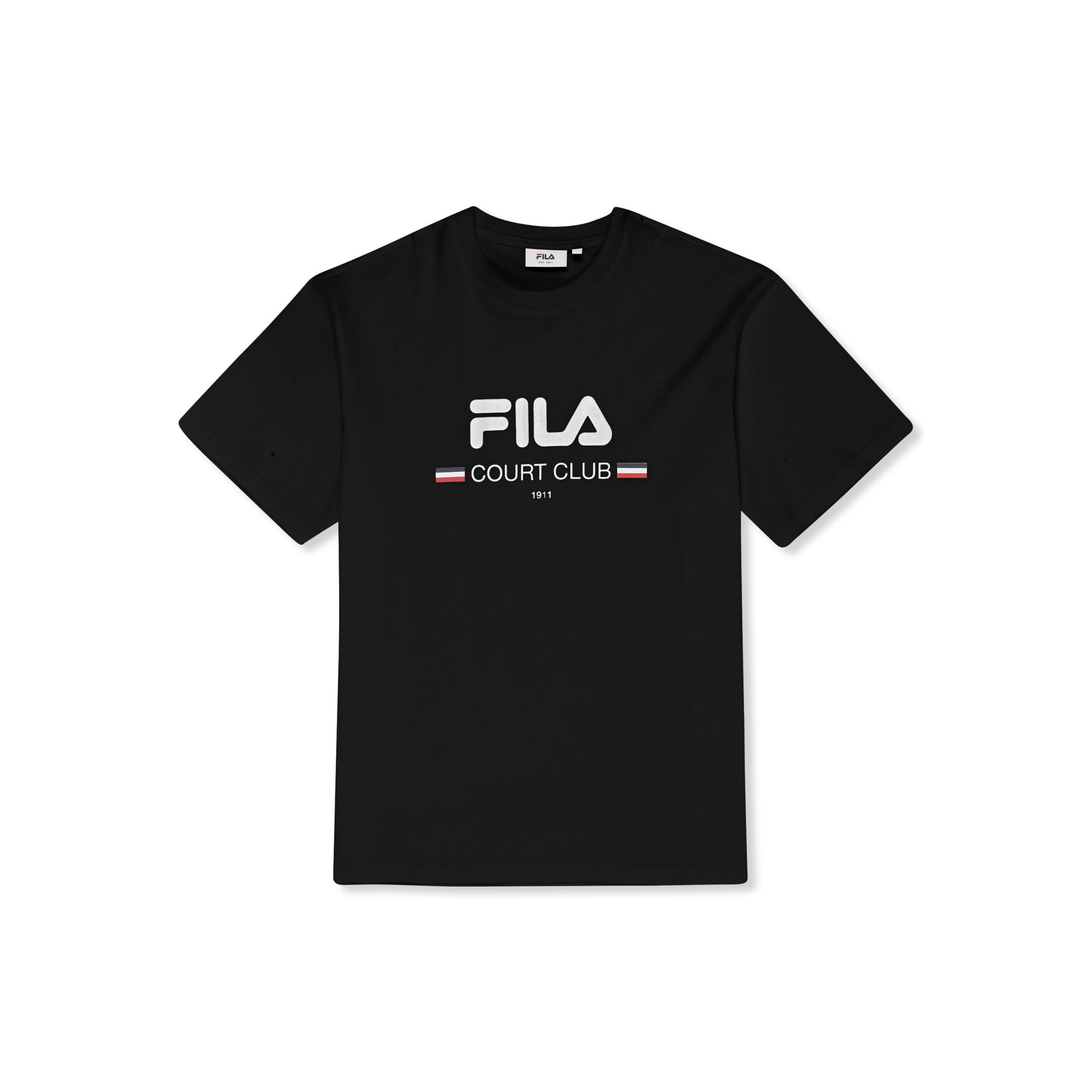 Camisetas Manga Corta Cuello Redondo Hombre, Doccia Relaxed Logo Graphic T-Shirt, 100% Algodón Orgánico, Corte Relajado, Logo Estampado Frontal, Blanco y Negro