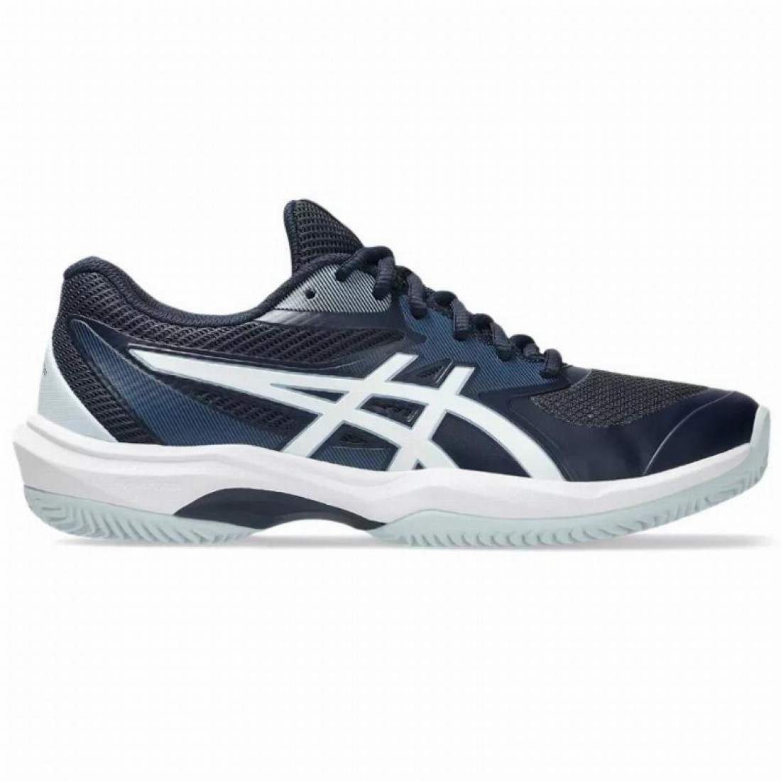 Zapatillas Asics Game FF Clay Azul Medianoche Blanco Mujer