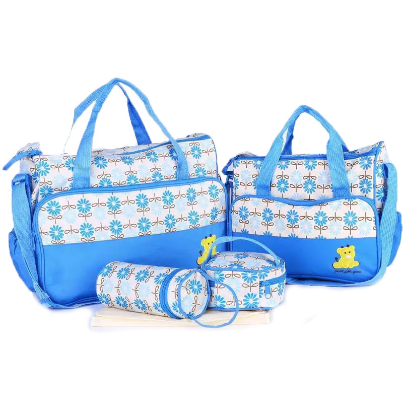 TK 5PCS Diaper Bag Tote Set - Baby Bags for Mom