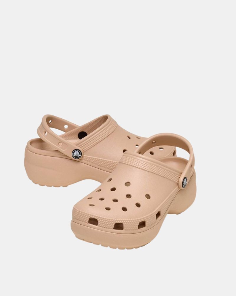 Crocs 206750 CLASSIC PLATFORM CLOG U Zuecos Chancletas Mujer Rosa