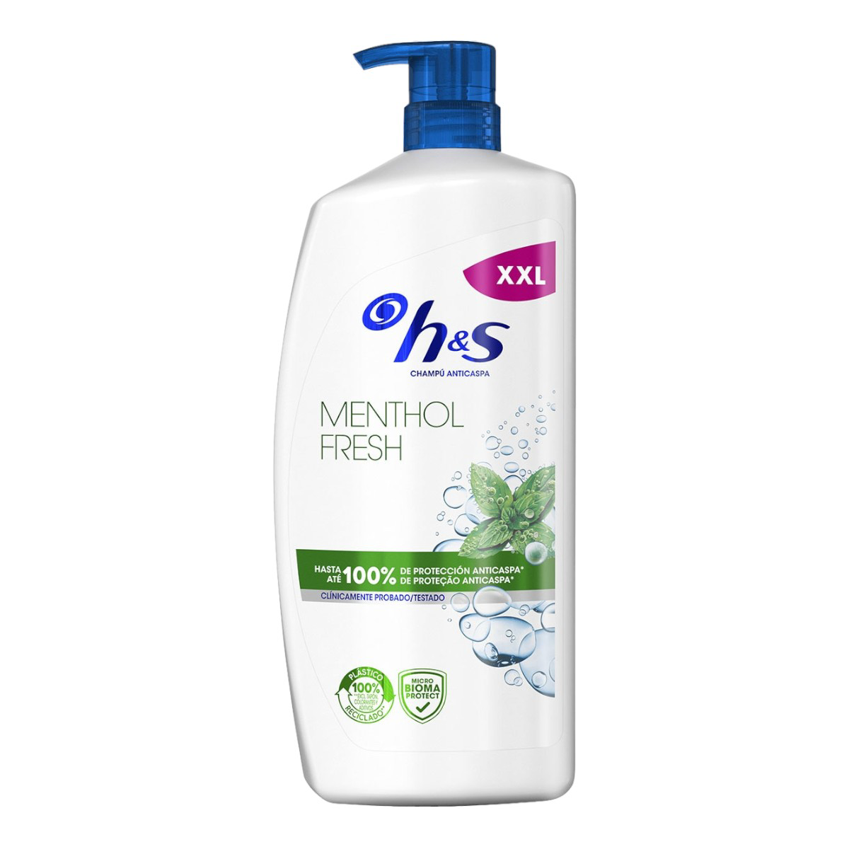 Champú H&S XXL 1000ml + Esponja de Baño, Pack de Baño