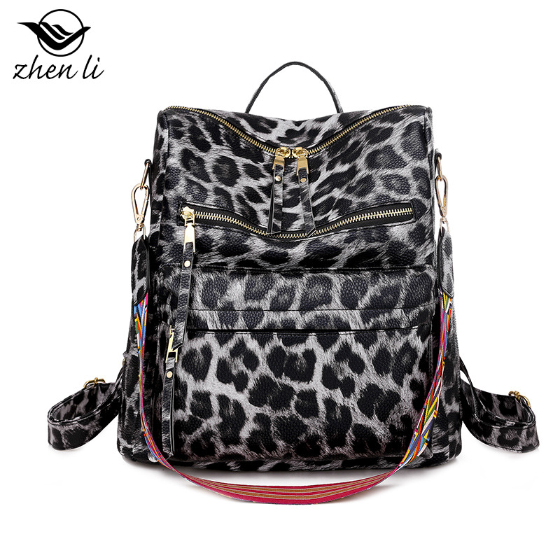 Mochila de moda para mujer, bolso de hombro multifuncional de cuero para mujer, bolso de viaje, bolso de mano