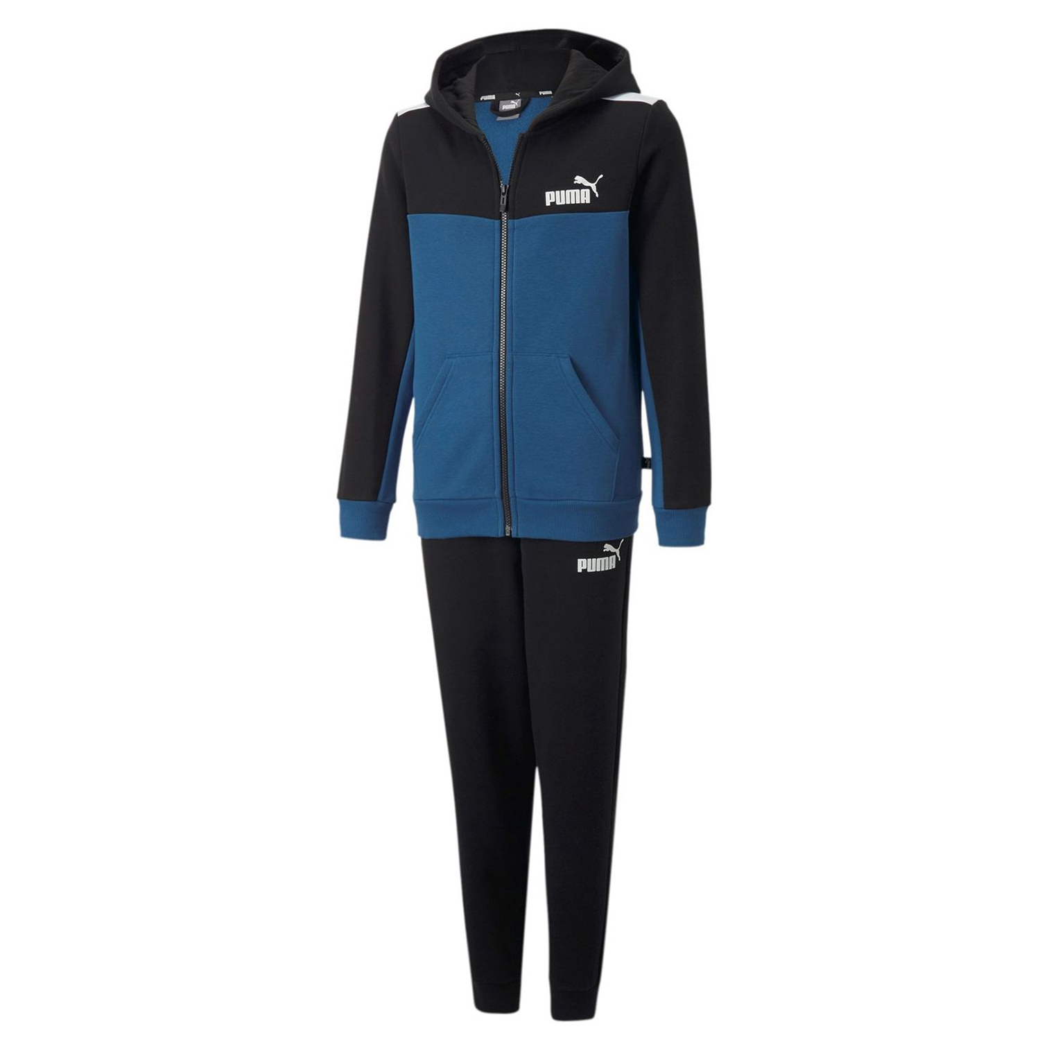 Puma-Chándalo Negro/Azul 670116-17
