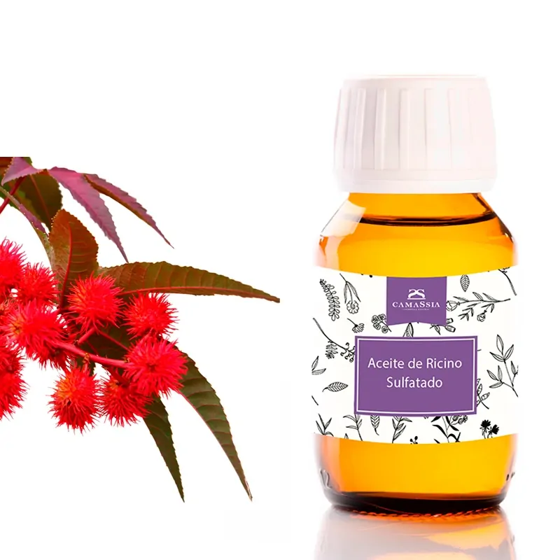 Camassia Aceite de Ricino sulfatado | Ingredientes varios | Aceite rojo de Turquía para hacer aceites de baño y agua micelar