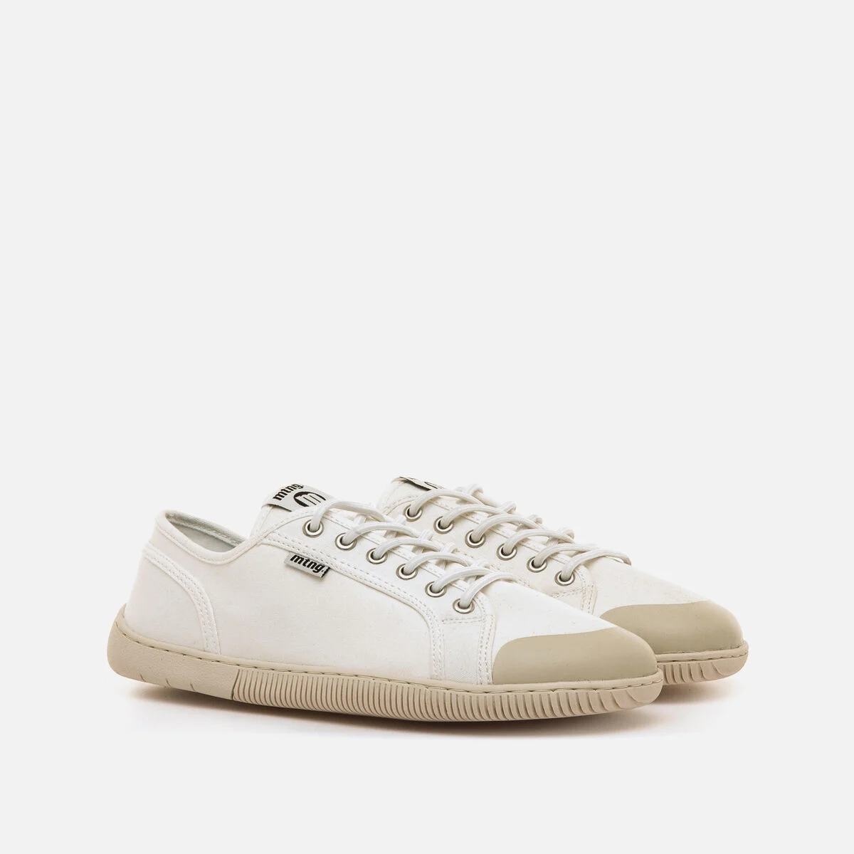 Zapatillas Barefoot Mujer Mustang Free Aria Blancas Lona – Zero Drop, Flexibles, Veganas, Puntera Ancha
