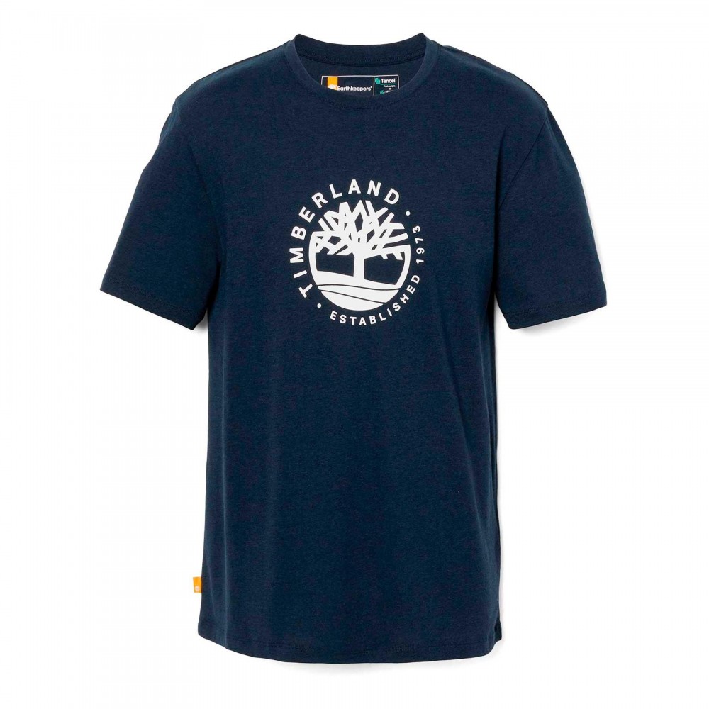 Camiseta de Manga Corta Refibra con logo gráfico Regular, Marca Timberland, Variedad de Color y Talla, Para Hombre