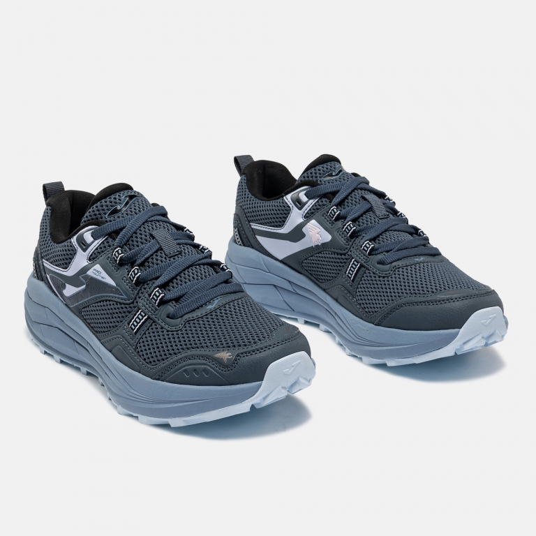 Zapatillas Shock trail mujer con tecnología VTS para máxima transpirabilidad, estructura de semi microfibra de ajuste y suela de caucho DURABILITY para rendimiento y comodidad en cada salida