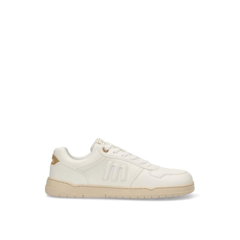 Zapatillas Casual Mustang - Hombre - Suela Plana - Modelo 84766 - Color Blanco