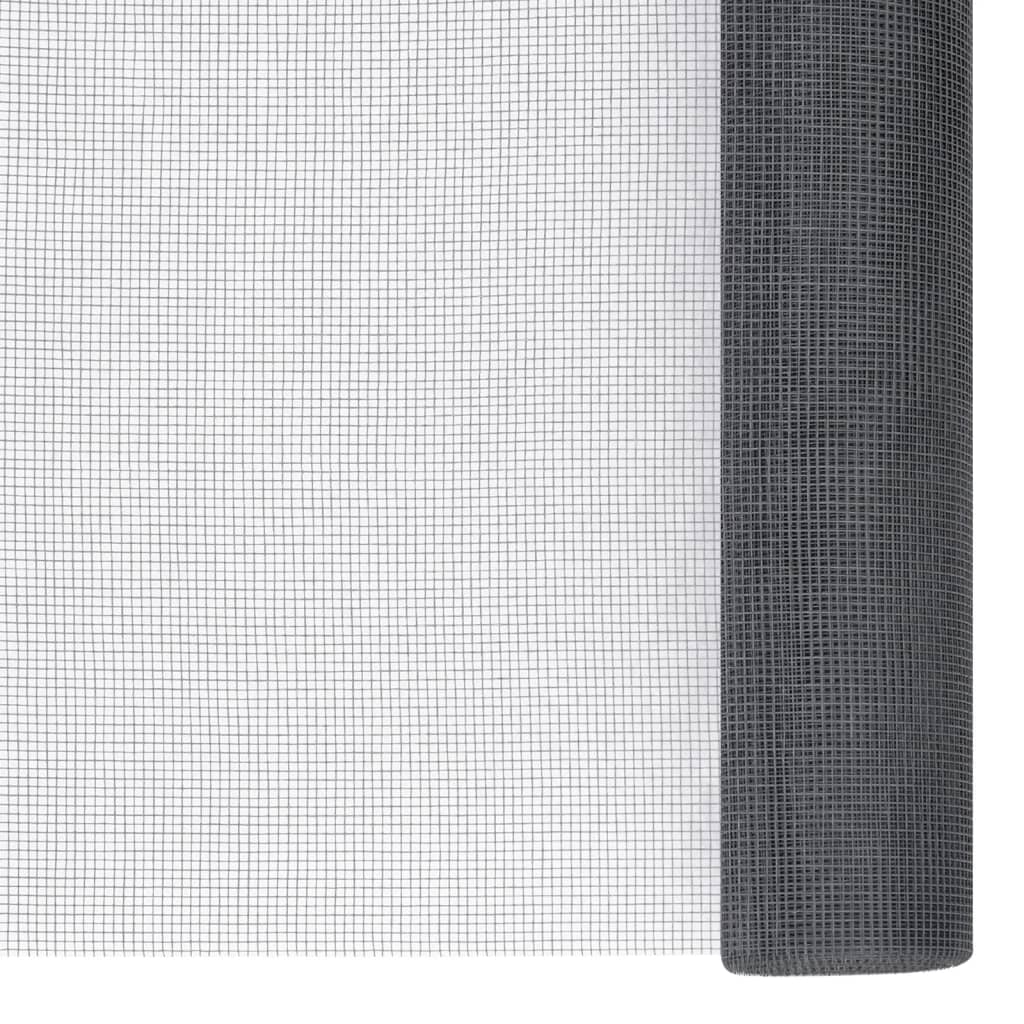 vidaXL Malla mosquitera de fibra de vidrio 60x1000 cm Negro,  Gris,  y mas Protección contra Mosquitos y Moscas