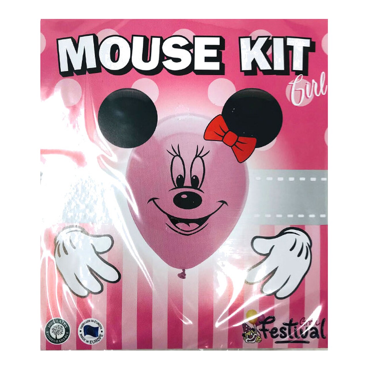 Set De 3 Globos De Fiesta Con Adhesivos Minnie Mouse (12Ud) 8421332042308