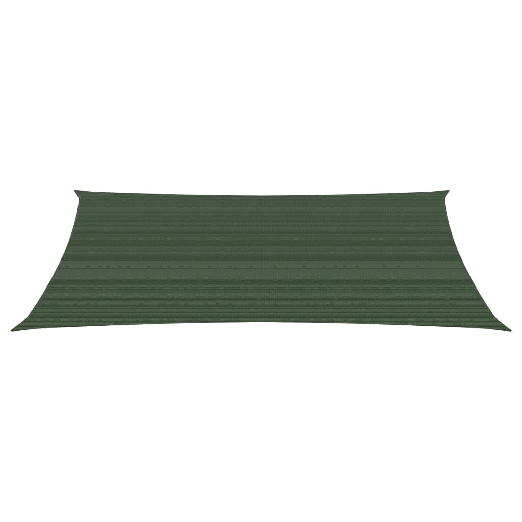 vidaXL Toldo de vela rectangular HDPE 160 g/m² 4x7 m Color Beige, Crema, Verde claro