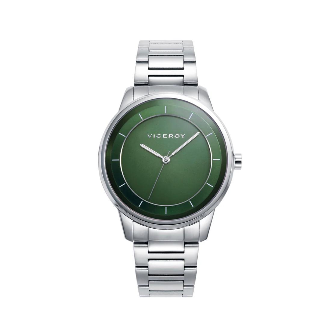 RELOJ VICEROY HOMBRE CAJA DE ACERO, 5 ATM BRAZALETE DE ACERO, MOVIMIENTO CUARZO Ref: 401389-66